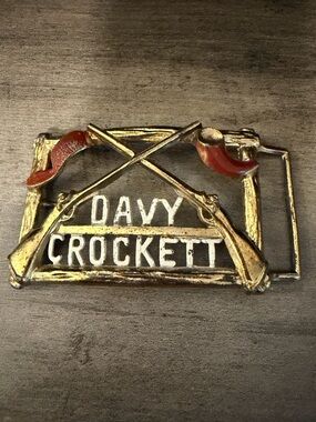 Vintage Davey Crockett Belt Buckle #462 Cool!